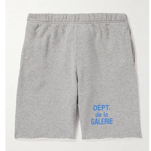 GALLERY DEPTStraight-Leg Logo-Print Frayed...
